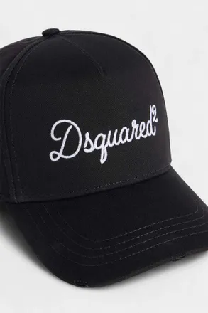 Dsquared2 BCM097605C00001 Logo-Embroidered Baseball Cap - Black