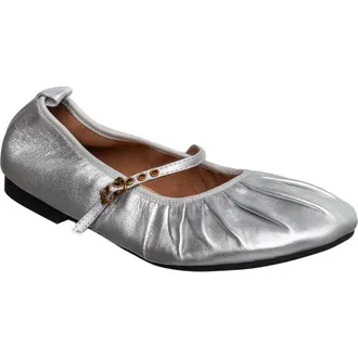 Antelope Mila Ballet Flat in Silver at Nordstrom Rack, Size 10