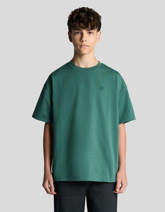 Lyle & Scott Lyle And Scott Mens Heavy Weight Relaxed T-Shirt - Green - Size: 10/11 y