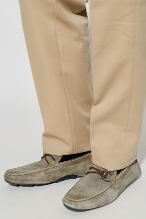 Ferragamo Moccasins Front, Mens, Grey