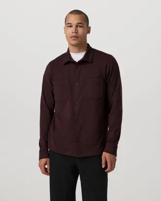 Vuori Clothing Coronado Shirt Jacket | Mahogany Heather | Medium