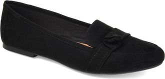 Journee Collection Marci Knotted Strap Loafer - Wide Width Available in Black at Nordstrom Rack, Size 6.5