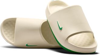 Nike Mens Calm (Oregon) College Slides in White | IM3256-100