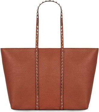 Valentino Garavani Shopping Rockstud Bag In Leather