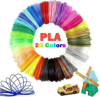 OEM Juego De Filamentos Para Pluma 3d, 20 Colores, 1,75 Mm, Kit De Dibujo, Recambios Para Pluma 3d, Apto Para Plumas E Impresoras 3d, 5 M Por Color