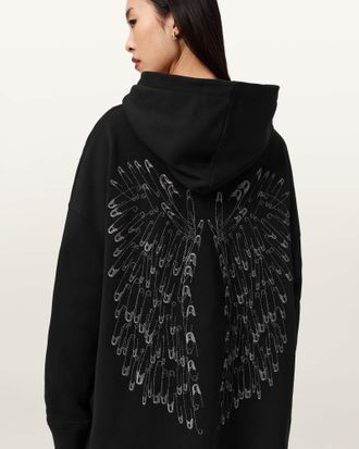 AllSaints Pins Oversized Ettienne Hoodie