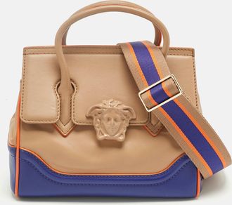 Versace Tricolor Leather Palazzo Empire Tote