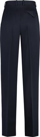 Bottega Veneta Womens Straight Leg Tailored Trousers - Dark Blue Cotton - Size EU 42 (Womens)