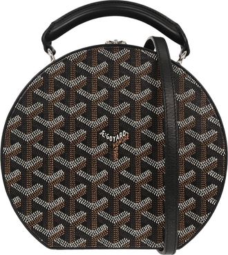 Goyard Alto Hatbox Bag Coated Canvas Brown Canvas Handbag (Pre-Owned)