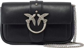 Pinko Pinko, Dames, Tassen, Zwart, Maat: ONE Size Leer