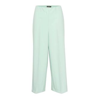 Soaked In Luxury Corinne High-Waisted Wide Leg Broeken - Dames - Broeken - Blauw - Maat: M Leer
