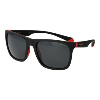 Polaroid Unisex Black Plastic Sunglasses - One Size