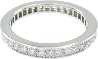 Van Cleef & Arpels Platinum Platinum 950 Band Ring (Pre-Owned)