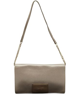 Furla flap leather bag - Neutrals