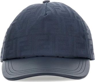 Fendi Honkbalpet met FF motief - Blauw