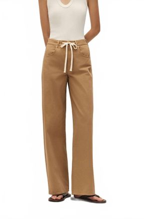 Elodie Womens Edda Wide Leg Pants In Mocha