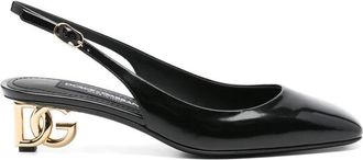 Dolce & Gabbana Zwarte Leren Enkelband Schoenen - Dames - Pumps - Zwart - 37 EU - Schoenen