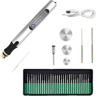OEM Bol&iacute;grafo De Grabado El&eacute;ctrico, Bol&iacute;grafo De Grabado El&eacute;ctrico Recargable, Peque&ntilde;a M&aacute;quina De Grabado, Kit De Herramientas De Grabado Para Joyer&iacute;a, Ma