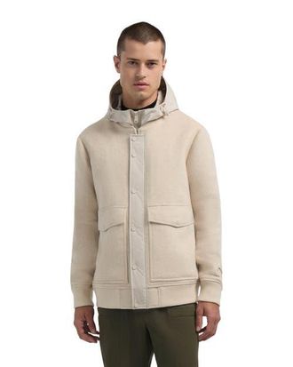 Pajar Hader Wool Blend Bomber Jacket with Removable Hooded Bib in Oatmeal at Nordstrom, Size X-Large