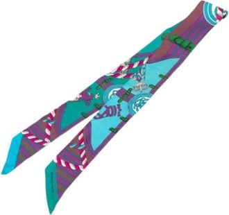 Hermès Pre-owned Scarves, female, Multicolor, Size: ONE SIZE Pre-owned Silk Scarf