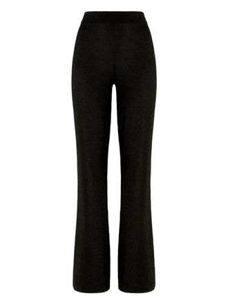 Missoni glitter-knit flared trousers - Black