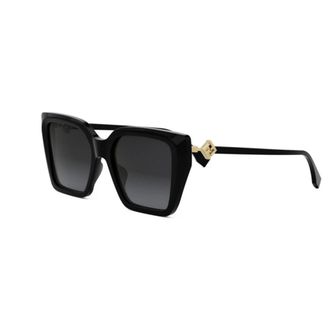 Fendi Sunglasses, unisex, Black, Size: 54 MM FF Diamonds Sunglasses