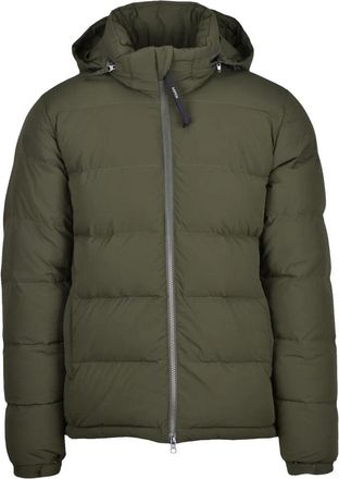 Aspesi Stretch Down Jacket Zip Pockets - Green