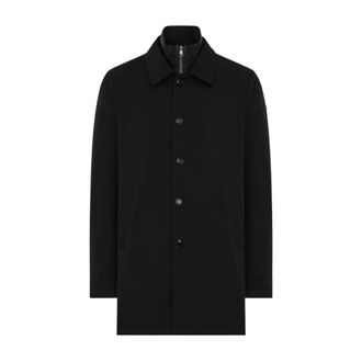 Duno Hombre, Abrigos, Negro, Talla: S