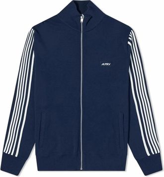 Autry Cardigan met Rits - Heren - Vesten met rits - Blauw - M - Nylon - Hoodies & sweatvesten