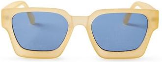 Cotton On Mens The Legacy Sunglasses in Golden Mist Matte Blue at Nordstrom