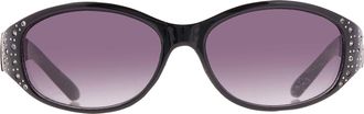 Nine West Smoke Oval Ladies Sunglasses 10270478.KHLBLKSMK