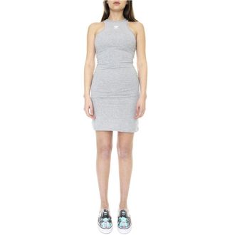adidas Adicolor Rib Tank Dress - Sport - Mujer - Gris - M