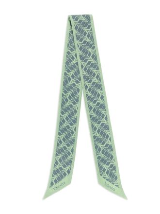 Valextra Astratto patterned scarf - Green