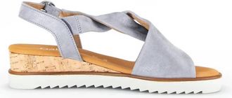 Gabor Womens 42.751 Wedge Sandal In Blue