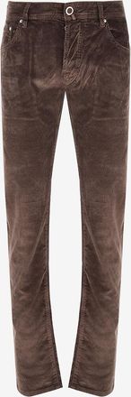 Jacob Cohen Hose mit geradem Bein aus Cordsamt Bard