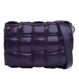 Bottega Veneta Pre-owned Bottega Veneta Patent Intrecciato Padded Cassette Crossbody Ladies 51X3EFM3PRT82CT4