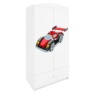 Les Tendances Les Tendances - Armario 2 Puertas 1 Caj&oacute;n Kocot Kids Babydream Coche De Carreras - Blanco