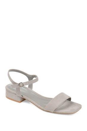 Journee Collection JOURNEE Beyla Open Toe Sandal in Grey at Nordstrom Rack, Size 5.5