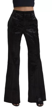 Dsquared2 Dsquared&sup2; Viscose Super Flare High Waist Womens Pants (Pre-Owned)