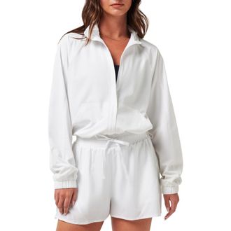 Travis Mathew Shifting Sands Zip Jacket in White at Nordstrom Rack, Size X-Small