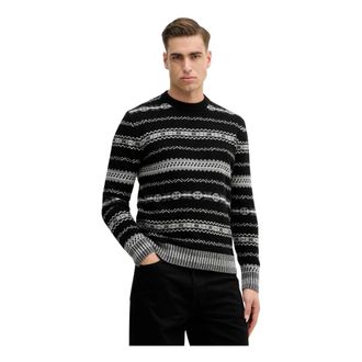 Benetton Hombre, Jerseys, Negro, Talla: L