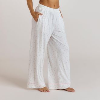 Lounge Modal Pyjama Bottoms - Floral Print - XXL