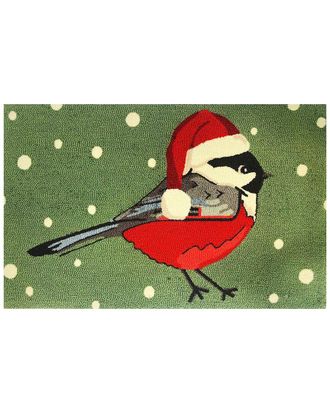 The Rug Market Chickadee Santa 24x36in Doormat