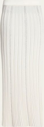 Balmain Pleated Knit Maxi Skirt