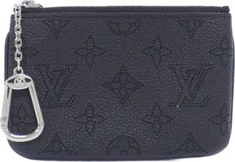 Louis Vuitton Black Mahina Leather Coin Purse/Coin Case (Pre-Owned)