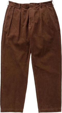 Service Works Corduroy Part Timer Pant - Heren - Wijde Broeken - Bruin - XS - Katoen - Broeken