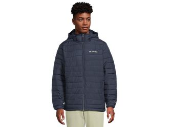 Columbia Powder Litetm II Hooded Jacket Mens Clothing Collegiate Navy : 2XL, Polyester