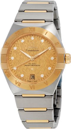 Omega Constellation Automatic Diamond Champagne Dial Ladies Watch 131.20.36.20.58.001