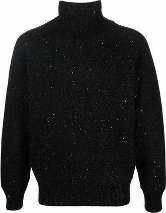 Ferragamo Speckle-Knit Roll Neck Jumper