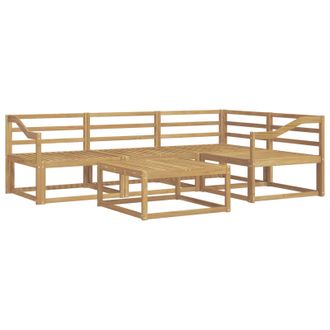 vidaXL Conjunto De Sof&aacute;s De Exterior 5 Pcs Blanco 79 X 79 X 37 Cm Vidaxl